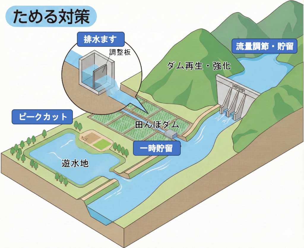 ためる対策概念図